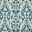 Schumacher Kiva Embroidered Ikat Lapis Fabric 69480