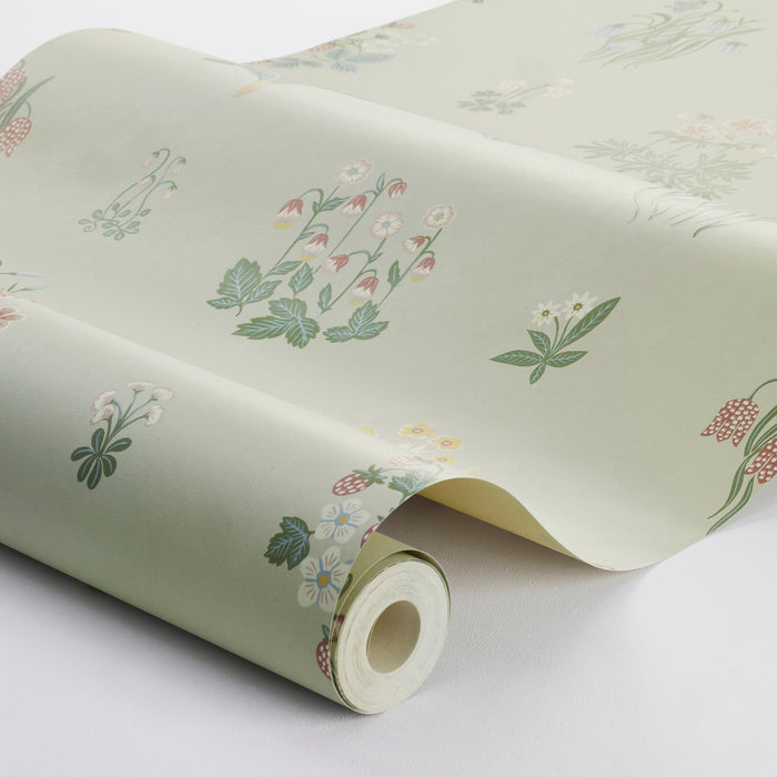 Schumacher Angsflora Sage Wallpaper 6950