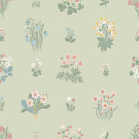 Schumacher Angsflora Sage Wallpaper 6950