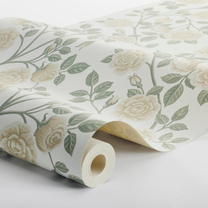 Schumacher Elsa Sage Wallpaper Sample 6957
