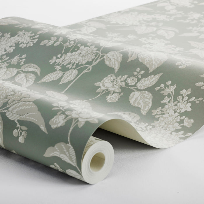 Schumacher Syren Olive Wallpaper Sample 6963