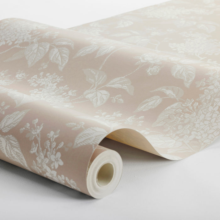 Schumacher Syren Blush Wallpaper Sample 6965