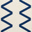 Schumacher Legere Linen Silk Applique Cobalt On Ivory Fabric 69695