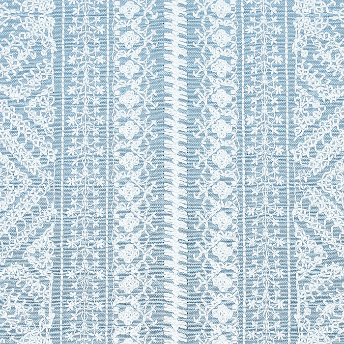 Schumacher Toledo Embroidery Chambray Fabric Sample 69733