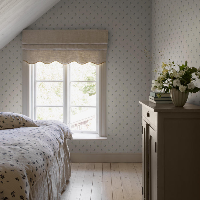 Schumacher Anemone By Borastapeter Blue Wallpaper Sample 6974