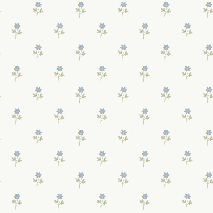 Schumacher Anemone By Borastapeter Blue Wallpaper Sample 6974