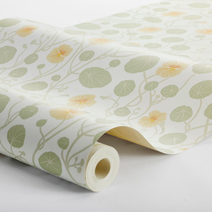 Schumacher Krasse Yellow Wallpaper Sample 6975