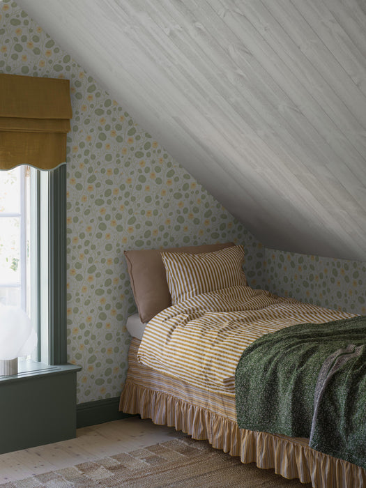 Schumacher Krasse Yellow Wallpaper Sample 6975