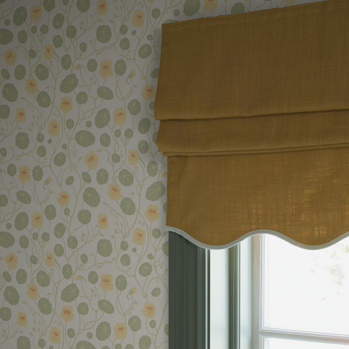 Schumacher Krasse Yellow Wallpaper Sample 6975