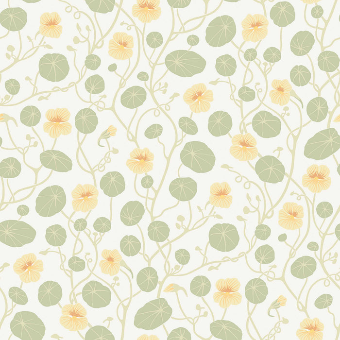 Schumacher Krasse Yellow Wallpaper Sample 6975