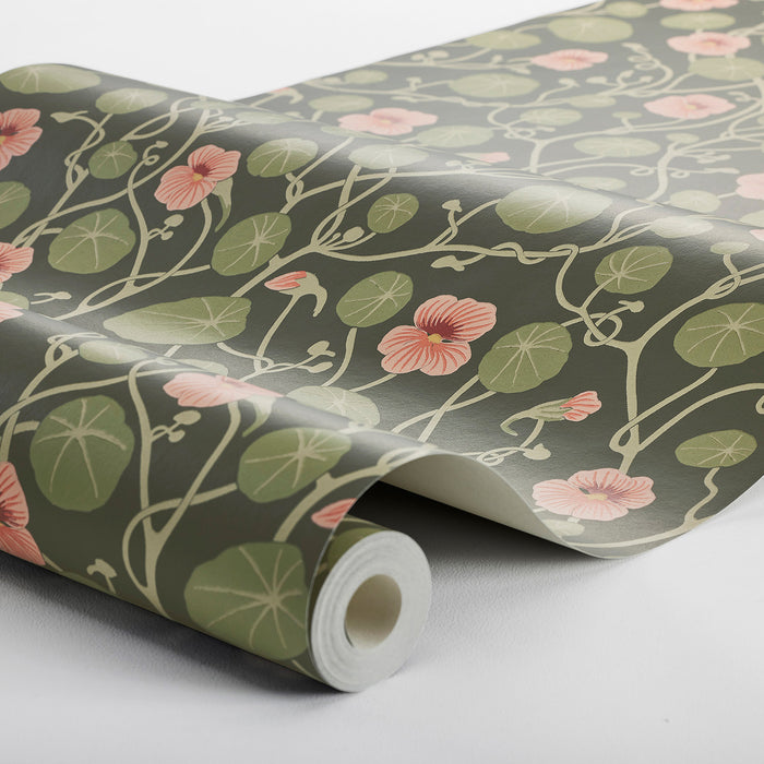 Schumacher Krasse Olive Wallpaper Sample 6976