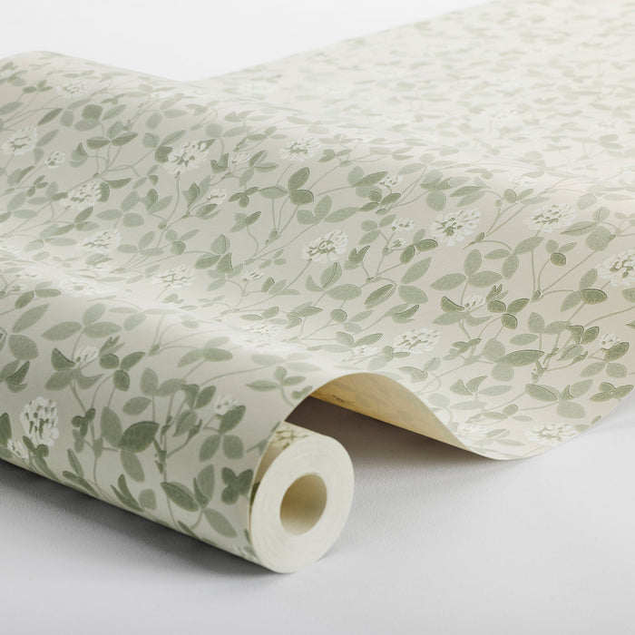 Schumacher Klover Sage Wallpaper 6977