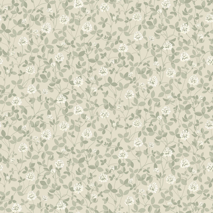 Schumacher Klover Sage Wallpaper 6977