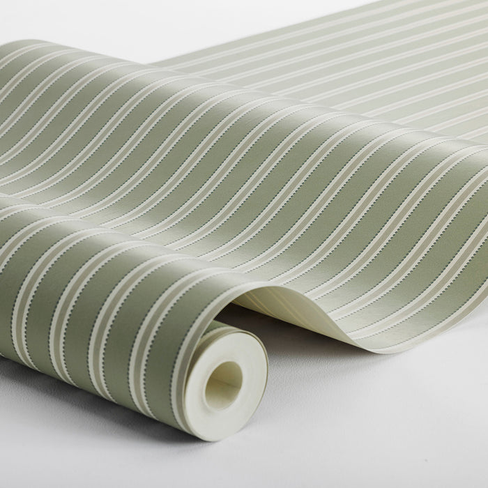Schumacher Parlrand Sage Wallpaper Sample 6980