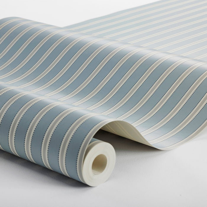 Schumacher Parlrand Blue Wallpaper Sample 6981