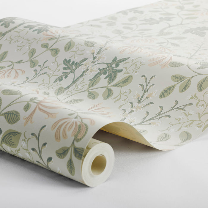 Schumacher Tradgardsfrojd Sage Wallpaper Sample 6983