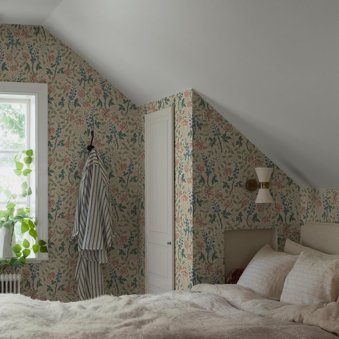 Schumacher Tradgardsfrojd Natural Wallpaper 6985