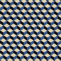Schumacher Atwood Epingle Cobalt Fabric 69851