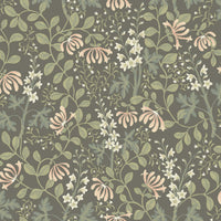 Schumacher Tradgardsfrojd Charcoal Wallpaper 6986