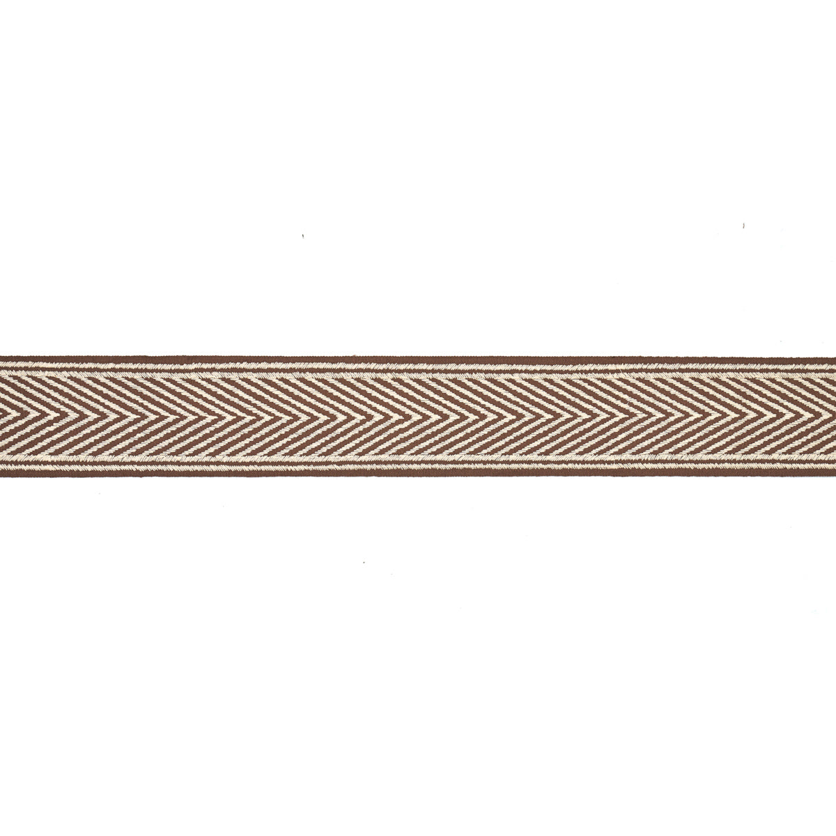 Schumacher Nicholson  Tape Brown Trim Sample 69968