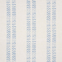 Schumacher Kudu Stripe Blue Fabric 69971