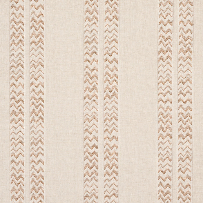 Schumacher Kudu Stripe Sand Fabric Sample 69972