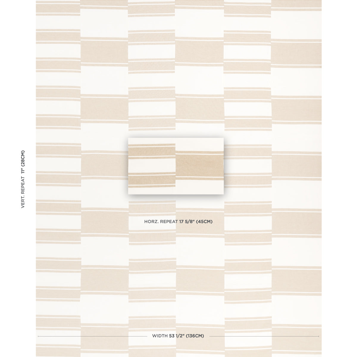 Schumacher Nomad Birch Fabric Sample 69984