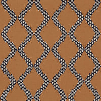 Schumacher Topi Applique Sienna Fabric 69991