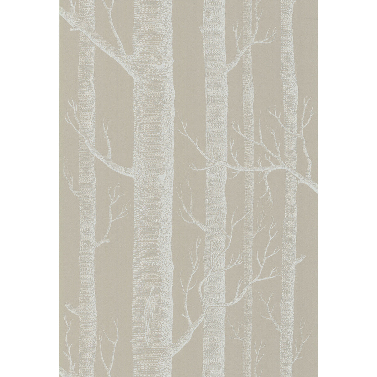 Cole & Son Woods White/Taupe Wallpaper Sample 69/12149.CS.0