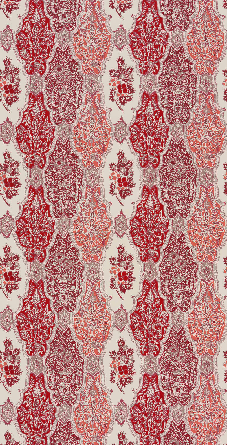 Le Manach Batik Raisin Pivoine Wallpaper Sample LP105001