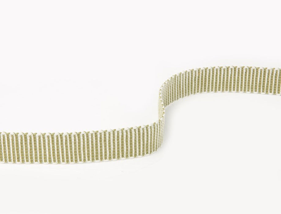 Jim Thompson Serpentine Ikat Border  Olive Trim Sample JT030013004