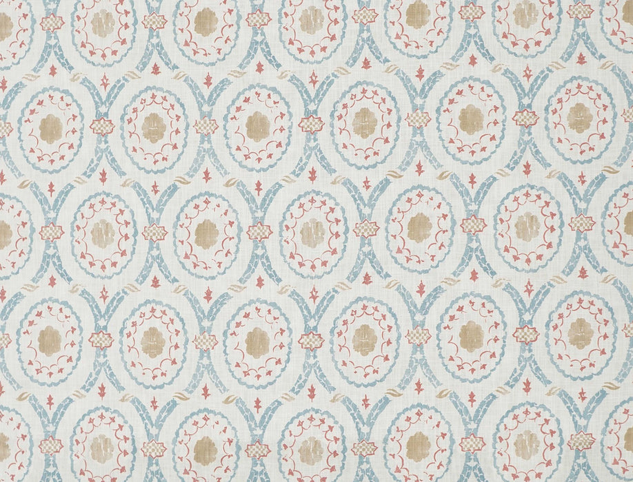 No.9 Thompson Moravia Red And Blue Fabric N9012369002