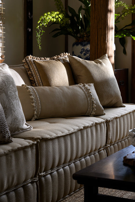 Jim Thompson Raffia Herringbone Nickel Fabric JT013921003