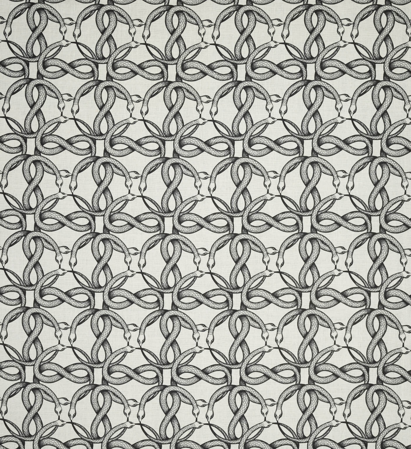 Pierre Frey Ouroboros Noir Fabric F3343001