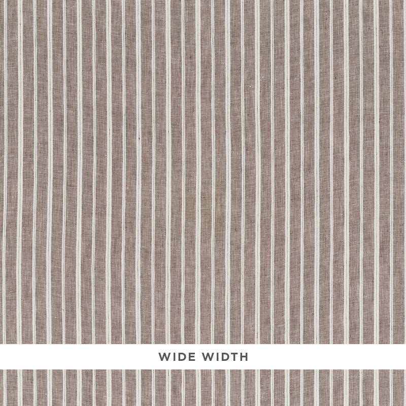 Schumacher Filippo Linen Sheer Cocoa Fabric 70021