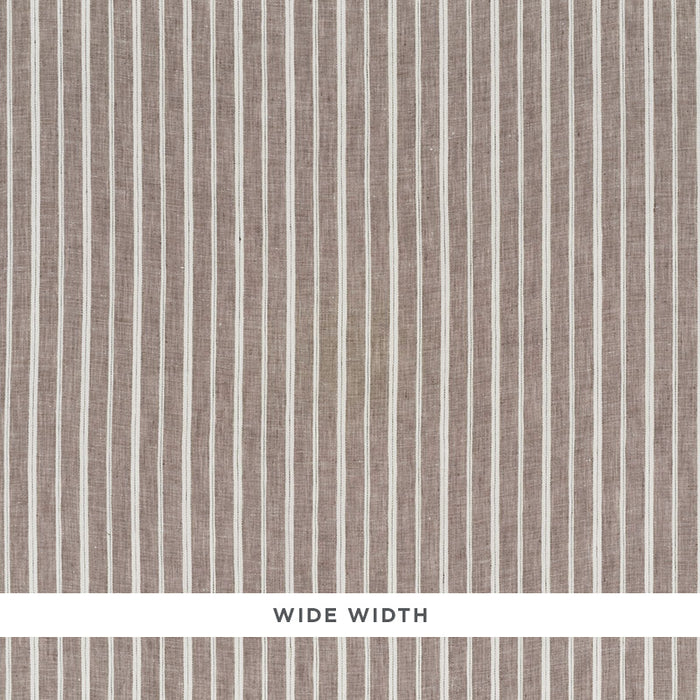 Schumacher Filippo Linen Sheer Cocoa Fabric Sample 70021