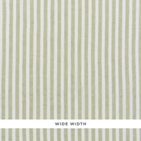 Schumacher Regatta Linen Stripe Sheer Sage Fabric 70034