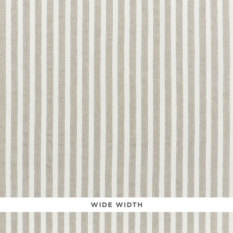 Schumacher Regatta Linen Stripe Sheer Linen Fabric Sample 70036