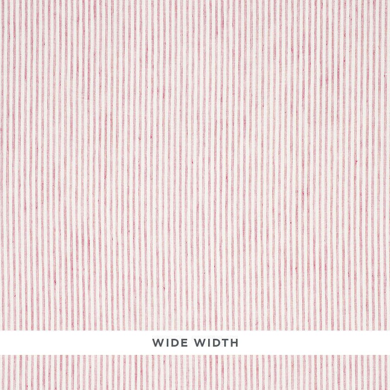 Schumacher Tori Stripe Sheer Rose Fabric Sample 70065
