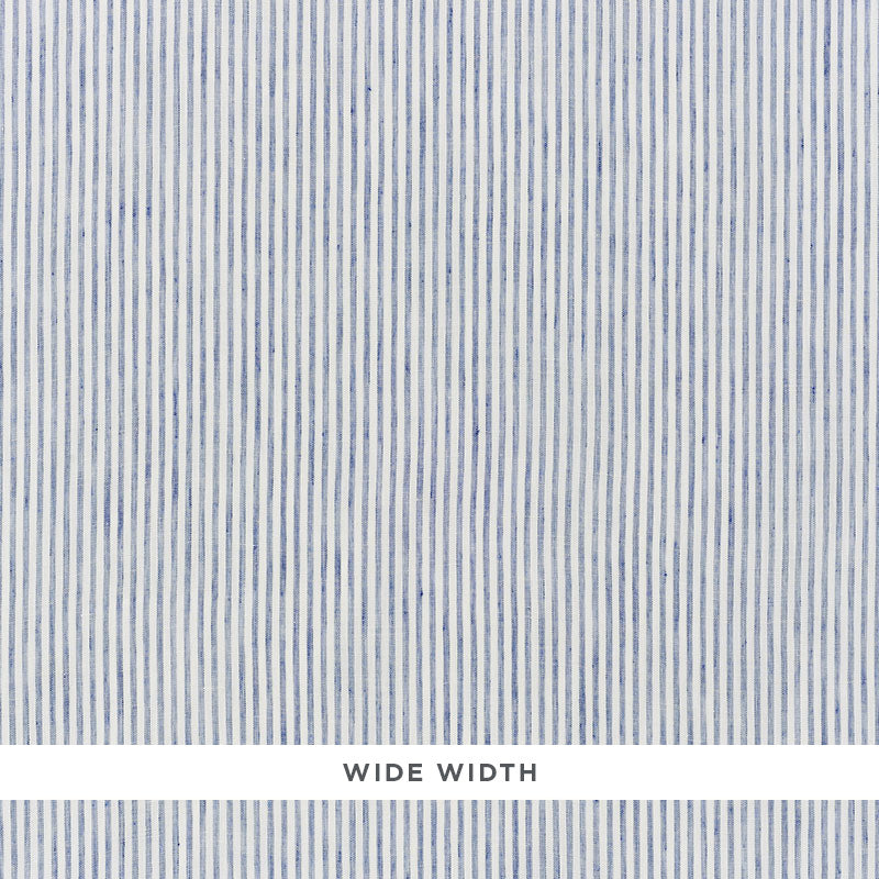 Schumacher Tori Stripe Sheer Navy Fabric Sample 70067