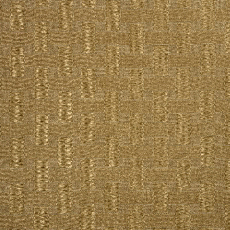 Schumacher Basketweave Sheer Bronze Fabric Sample 70102