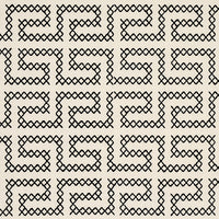 Schumacher A Maze Embroidery Black On Ivory Fabric 70230