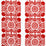 Schumacher Castanet Embroidery Red Fabric 70261