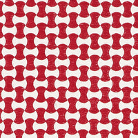 Schumacher Nolita Embroidery Red Fabric 70378
