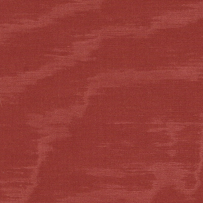 Schumacher Incomparable Moire Cinnabar Fabric Sample 70417