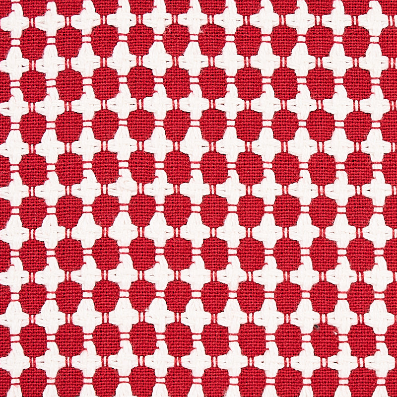 Schumacher Zipster Red Fabric Sample 70525
