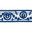 Schumacher Ashbury Tape Blue Trim 70594
