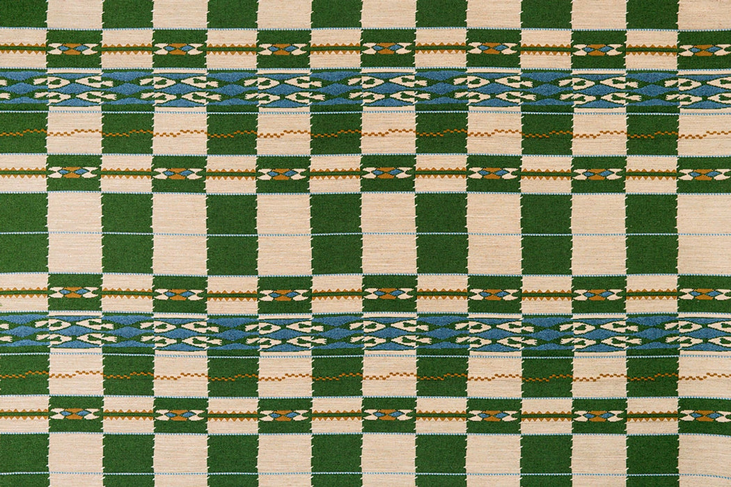 Christopher Farr Chubby Check Green Fabric