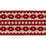 Schumacher Talitha Tape Red On Natural Trim 70646