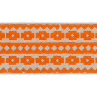 Schumacher Talitha Tape Orange On Natural Trim 70647